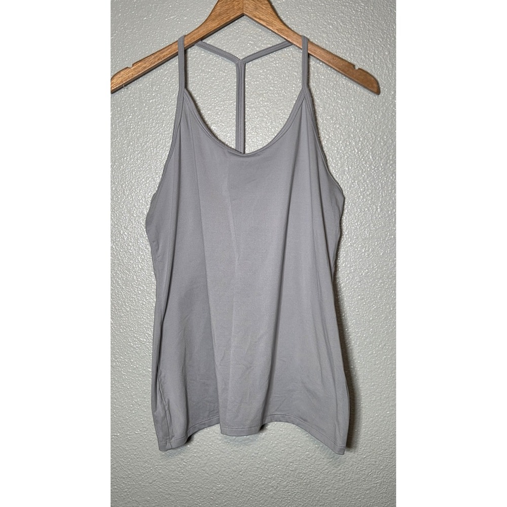 Nike Dri-FIT Gray Strappy Racerback Athletic Tank Top XL Workout Yoga Gym